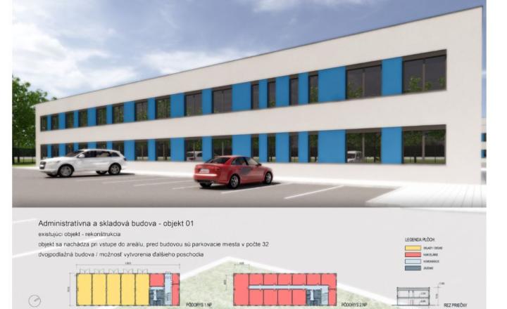NA PRENÁJOM Budova 1039 m2 + parkovisko 5000 m2 - ROZVOJOVÁ ULICA, KOŠICE - fotografia 3